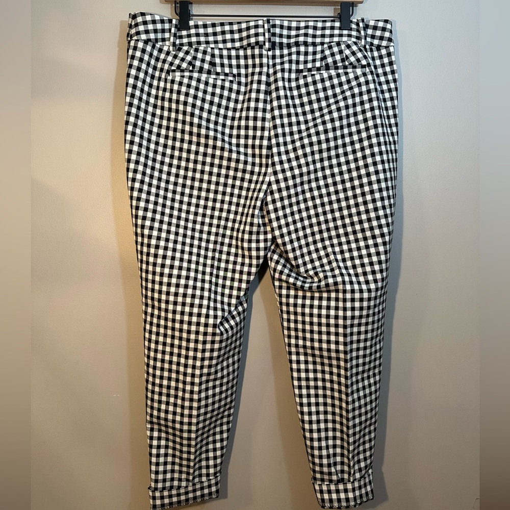 NWT TALBOTS Women's 16 Petite Hampshire Ankle Dress Pants Straight Leg Gingham - Picture 11 of 11